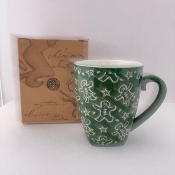 Gingerbread Men, Women & Stars Barista Mug 2001 Starbucks, New with Original Box - Picture 13 of 13